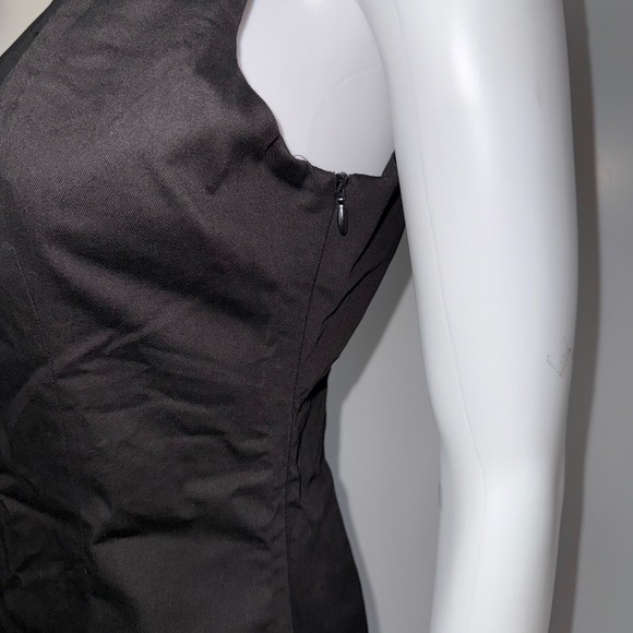 Commense Sleeveless Mini Dress Button‎ Front Fitted Party Cocktail Black Size L - Picture 6 of 17